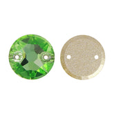 Peridot XIRIUS Round Shape High Quality Glass Sew-on Rhinestones WholesaleRhinestone